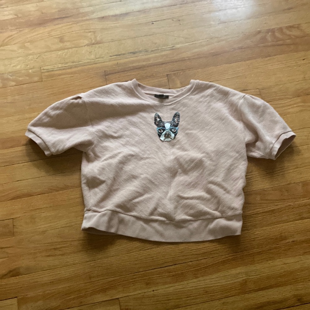J. Crew 100% Cotton Short Sleeve Pug Top